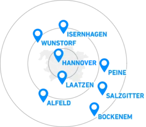 Monteurzimmer Alfeld, Hannover, Wunstorf, Salzgitter, Laatzen, Alfeld, Isernhagen, Bockenem